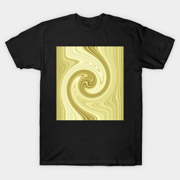 Molten gold swirls zen T-Shirt by hereswendy